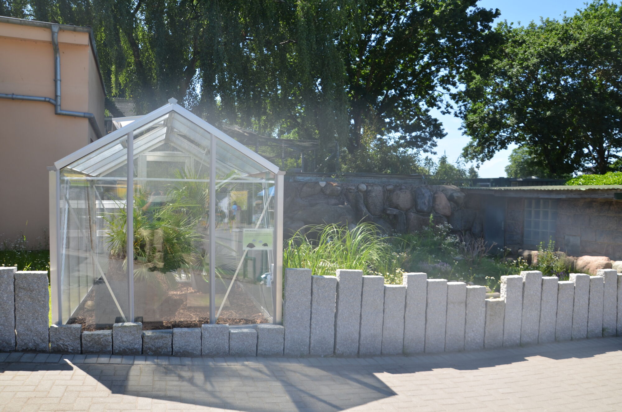 neue Schildkrötenanlage mit Gewächshaus